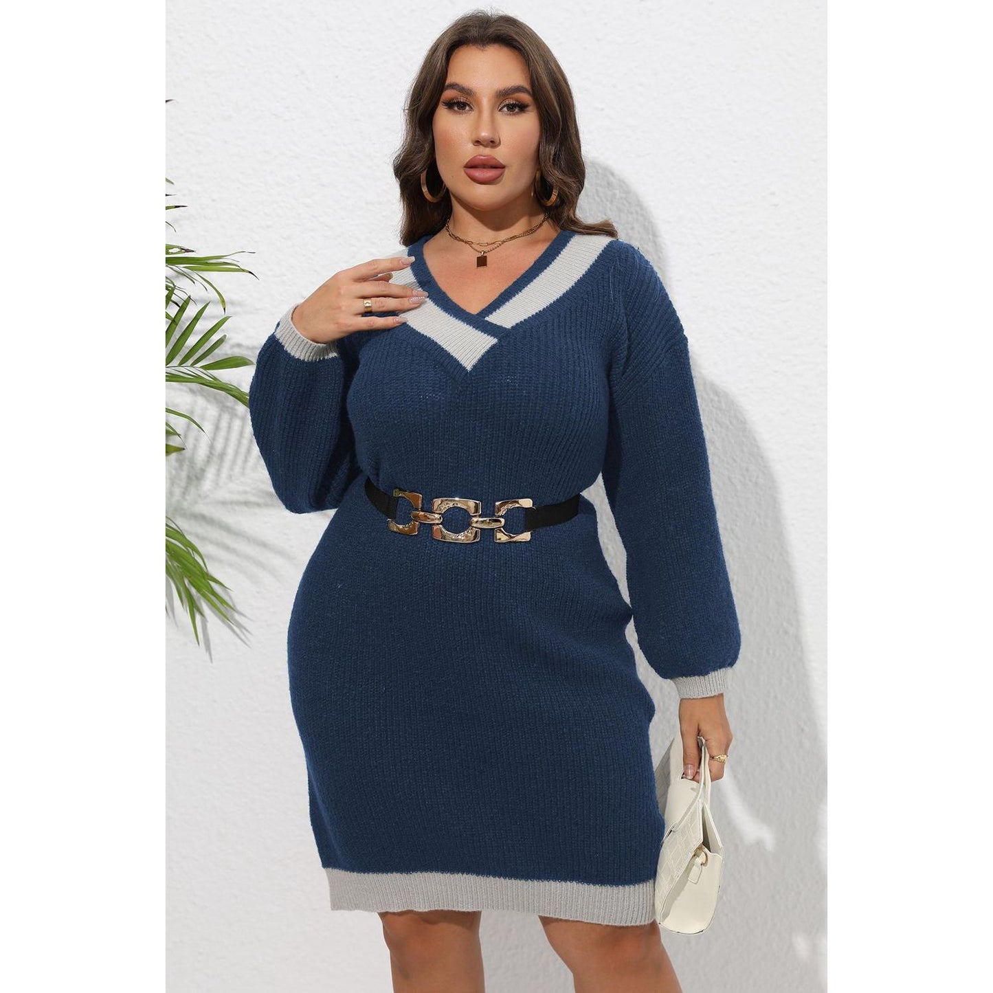 Long Sleeve Sweater Dress