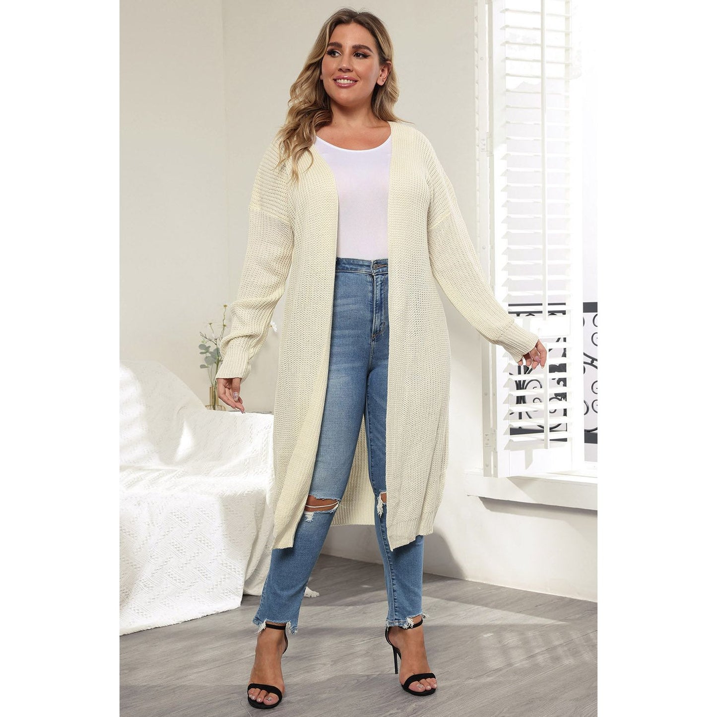 Long Sleeve Pocketed Cardigan