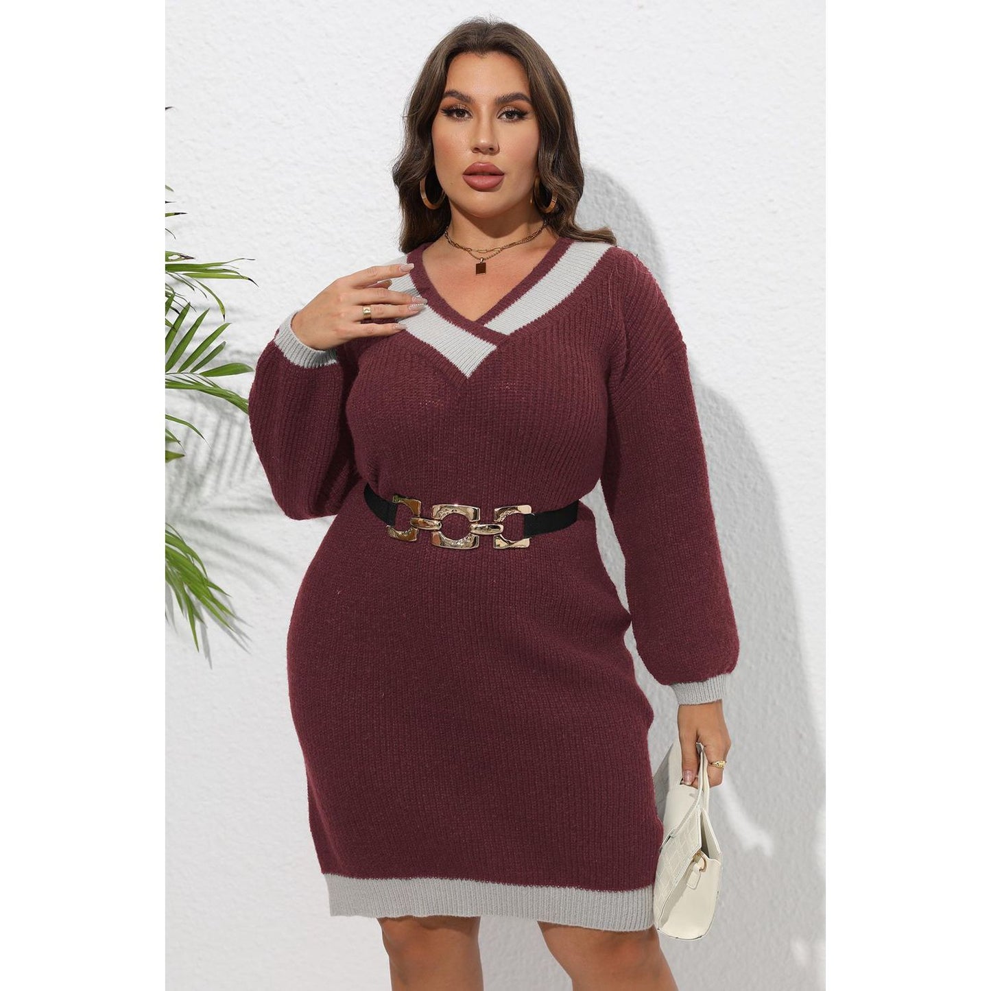 Long Sleeve Sweater Dress