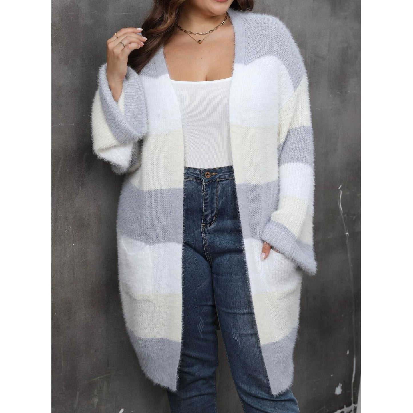 Long Sleeve Open Front Cardigan