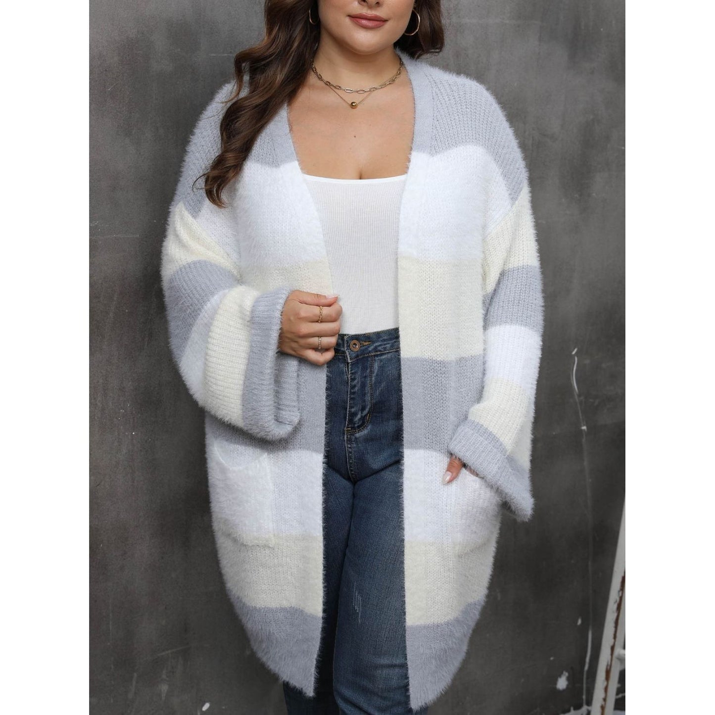 Long Sleeve Open Front Cardigan