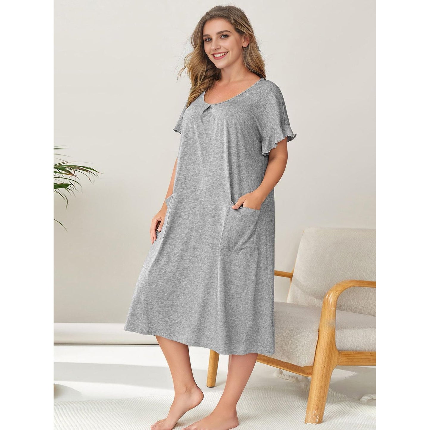 Round Neck Lounge Dress