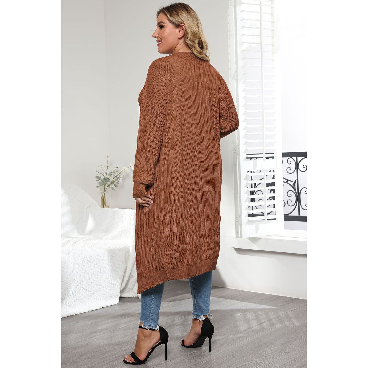 Long Sleeve Pocketed Cardigan