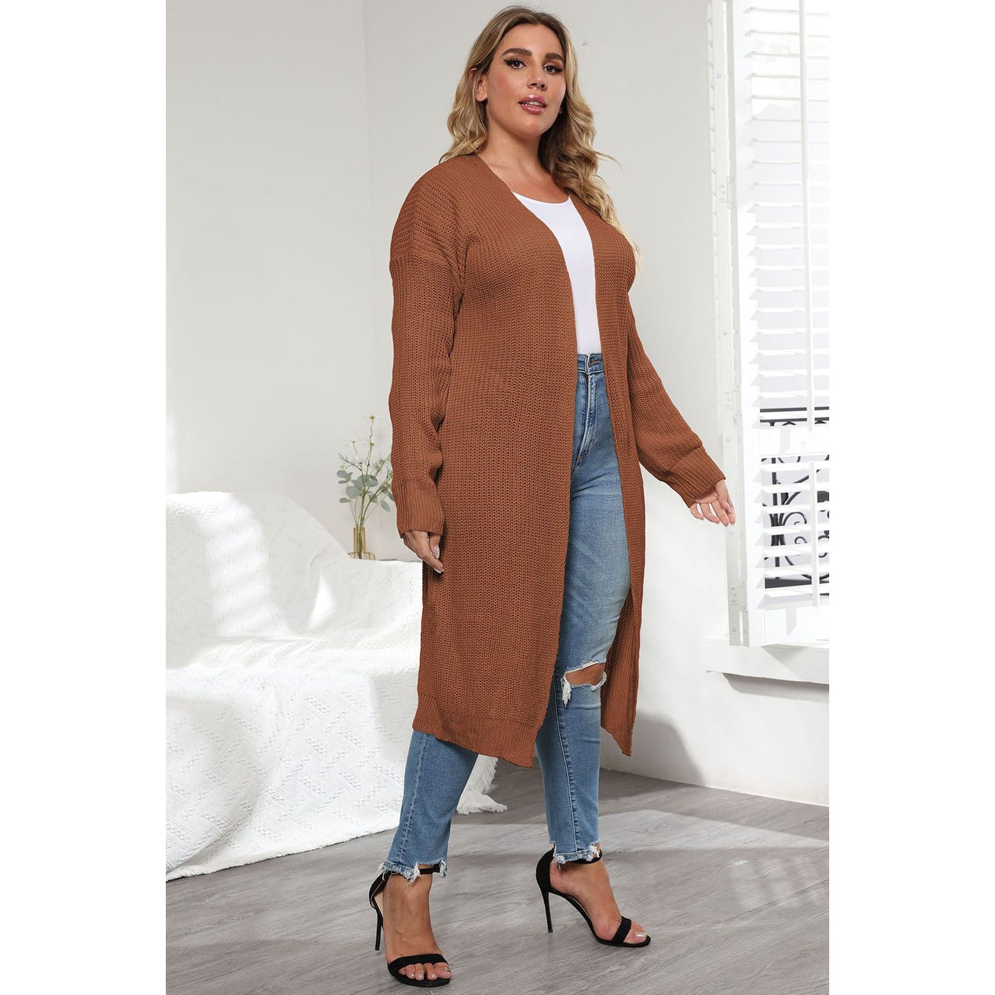 Long Sleeve Pocketed Cardigan