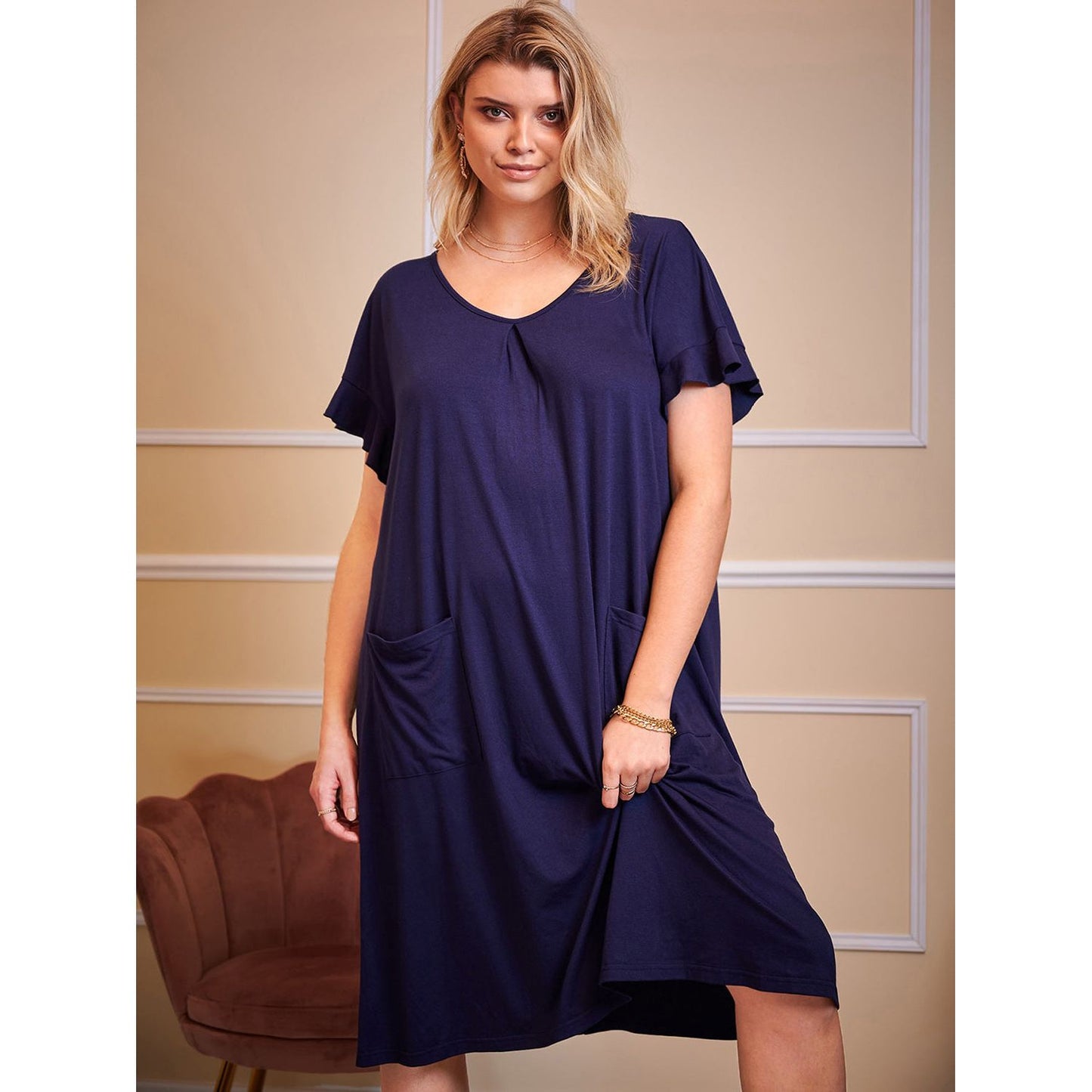 Round Neck Lounge Dress