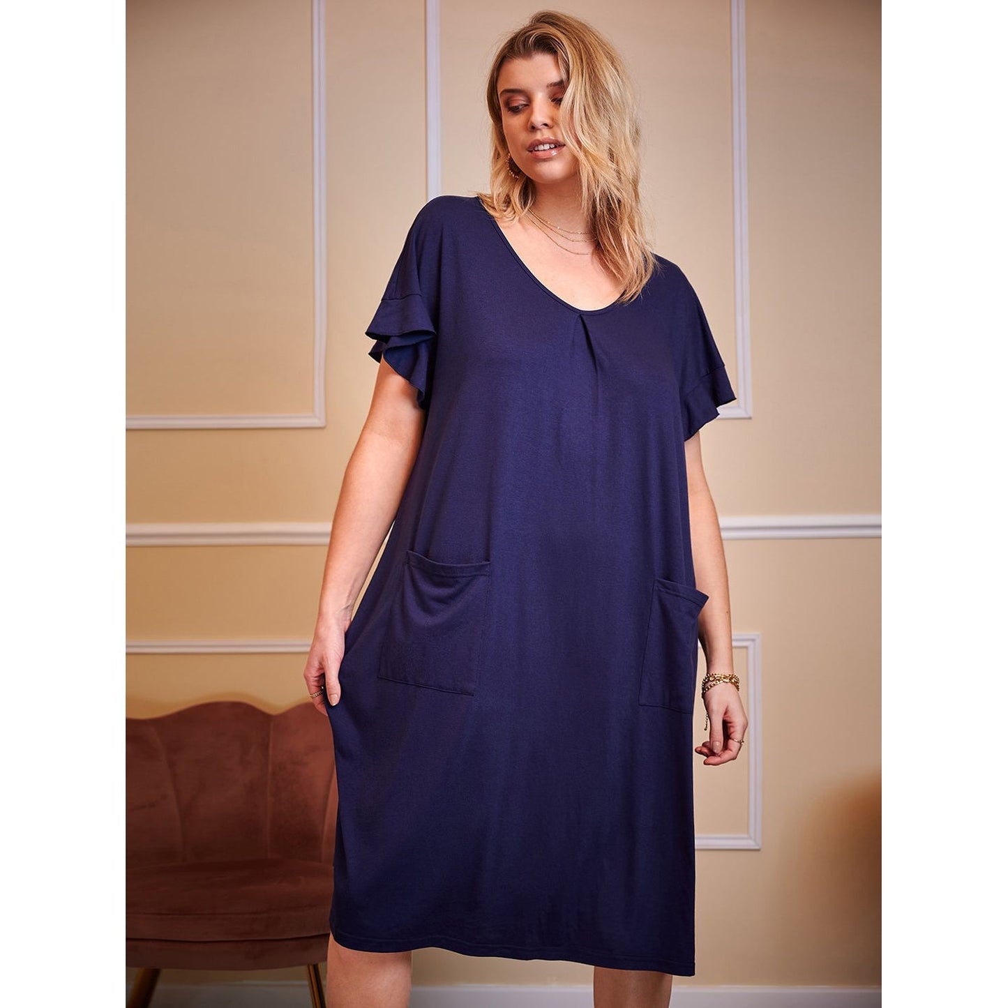 Round Neck Lounge Dress