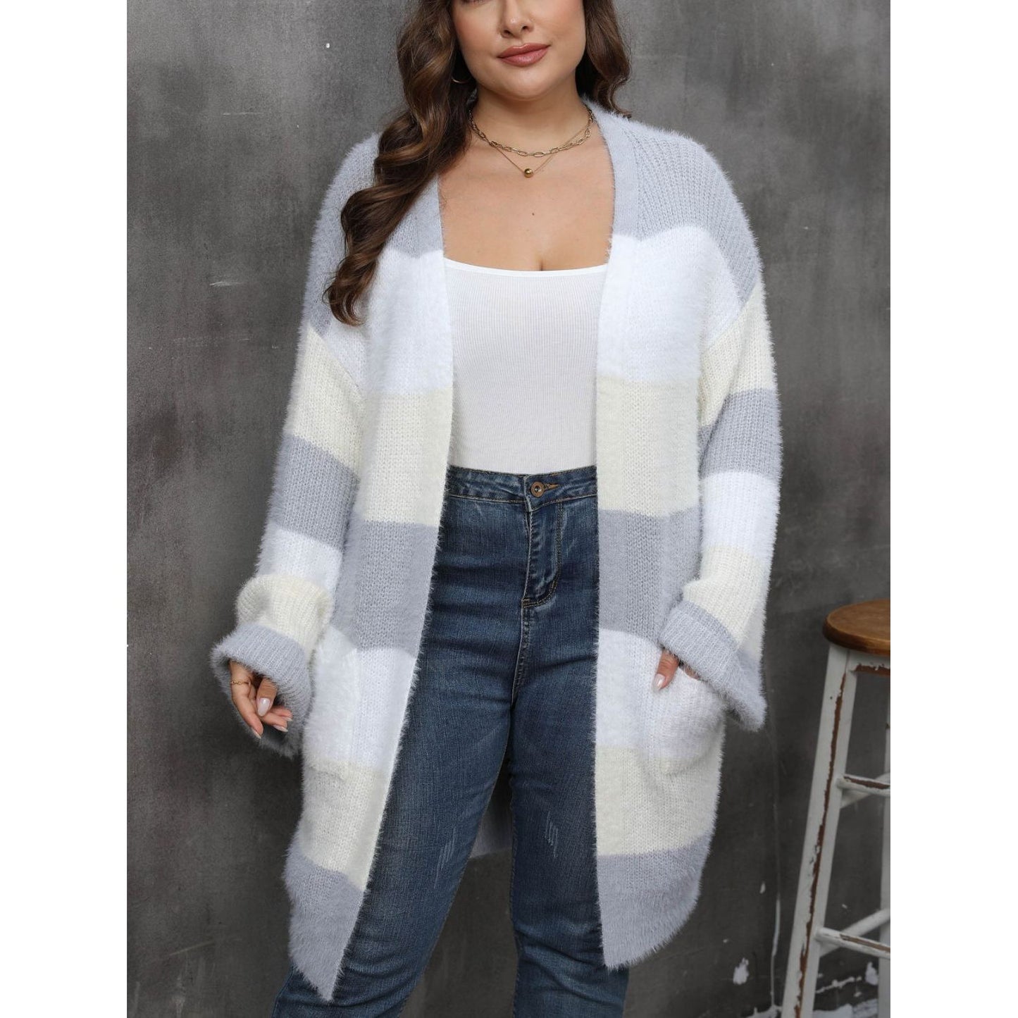 Long Sleeve Open Front Cardigan